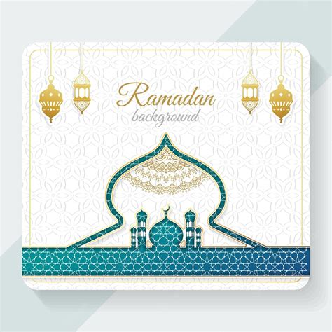 Роскошный золотой пригласительный билет Eid исламский фон рамадана
