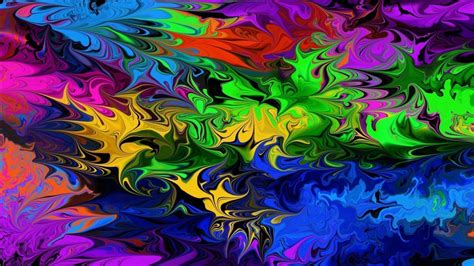 Colorful Oil Painting Hd Trippy Wallpapers Hd Wallpapers