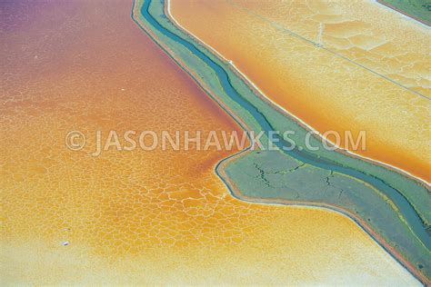 Aerial View San Francisco Bay Salt Ponds Jason Hawkes