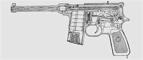 Cross Section Diagram Of The Type 80 Pistol