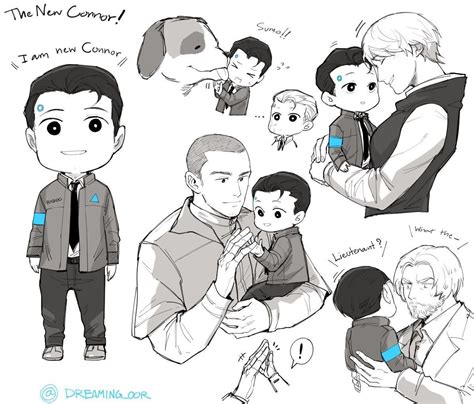 Detroit Become Human Connor Sumo Hank Kara And Markus By Dreaming