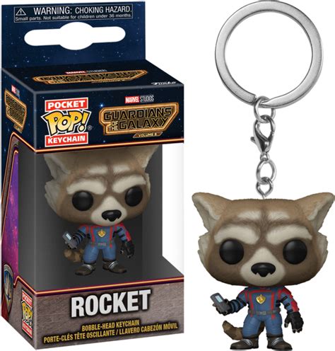 Guardians Of The Galaxy Vol 3 Rocket Pocket Pop Vinyl Keychain By Funko Popcultcha