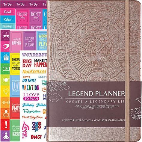 Legend Planner Deluxe Weekly And Monthly Life Planner To Hit Your Goals