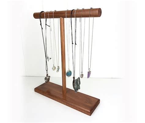 Necklace Stand Necklace Holder Necklace Display Wood Etsy