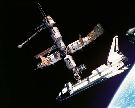 Apod 2002 October 20 The Space Shuttle Docked With Mir