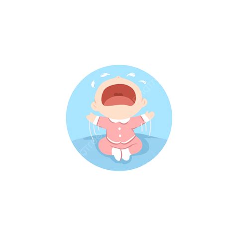 Babie Crying Clipart Png Images Baby Crying Cartoon Character Before