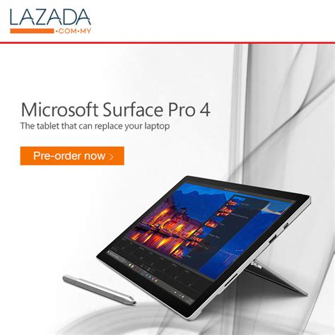 Microsoft surface pro 4 atures 10.8 inches display touchscreen with super amoled lcd 16 million colors. Harga Microsoft Surface Pro 4 Terbaik dari Lazada ...