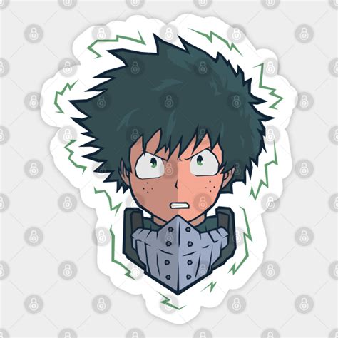 Deku Face My Hero Academia Midoriya Izuku Deku Sticker Teepublic