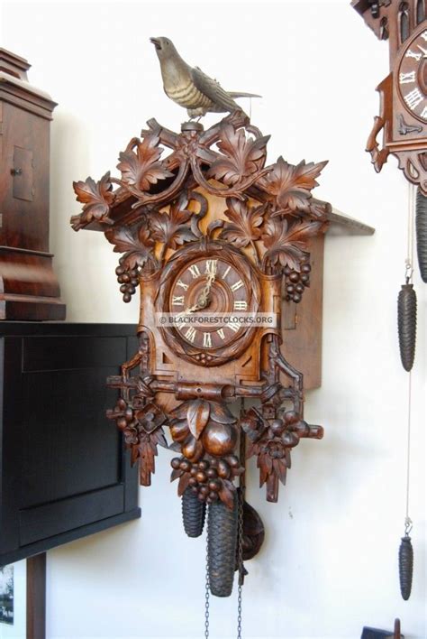 Rare Beha Cuckoo Clock With Life Sized Cuckoo Automata On Top Cuckoo