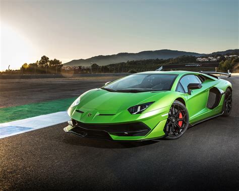 Download Wallpaper 1280x1024 Lamborghini Aventador Svj Green Sports
