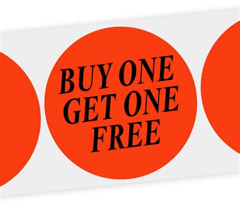 Buy One Get One Free Labels Phipps Label Company