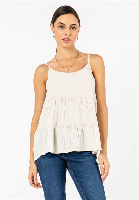 Sublevel Damen Top Mit Volants Fashion5