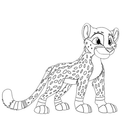 Dive Into Uplifting Cheetah Colouring Pages Acknowledging Apprehend