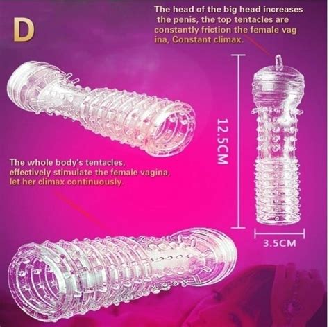 Fashion 5pcs Silicone Reusable Unbreakable Condoms Time Delay Crystal Penis Rings Male Extension