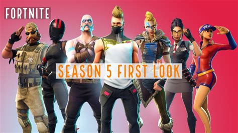 Fortnite ¦ Season 5 First Look All 100 Tiers And Skins Youtube
