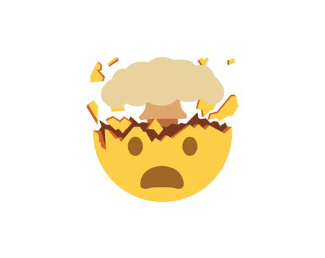 Vector Mind Blown Face Emoji Design Svg  Png Eps Etsy