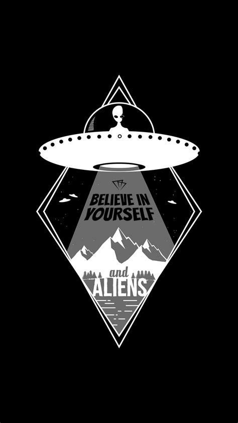 Believe In Yourself And Aliens Goth Wallpaper Alien Aesthetic Alien