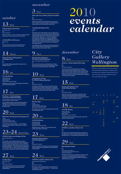 15 Cool Calendar Designs Events Calendar Design Event Layout