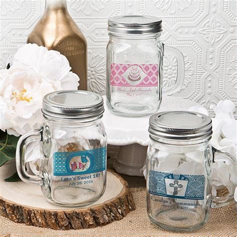 12 Ounce Glass Mason Jar With Handle And Silver Metal Screw Top Mason Jars With Handles Glass
