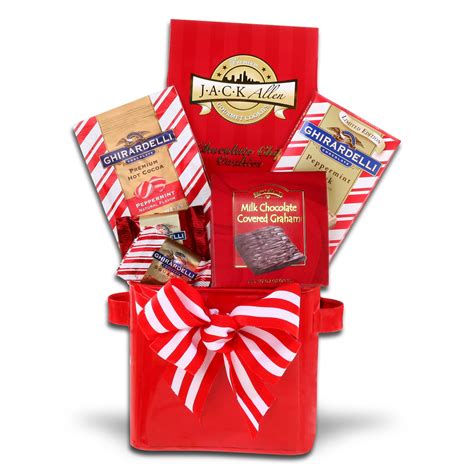 Christmas Peppermint Dreams Holiday T Basket Gourmet