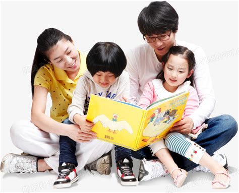 爸爸妈妈教孩子看书png图片素材下载妈妈png熊猫办公