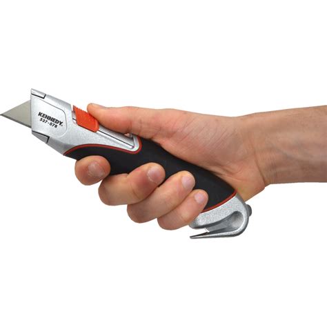 Kennedy Auto Retractable Safety Knife Cw Straptape Cutter Sx1212