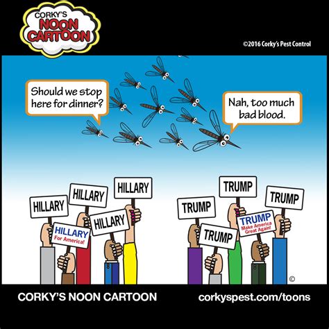 Mosquito Cartoons Corkys Pest Control Services San Diego Pest Control