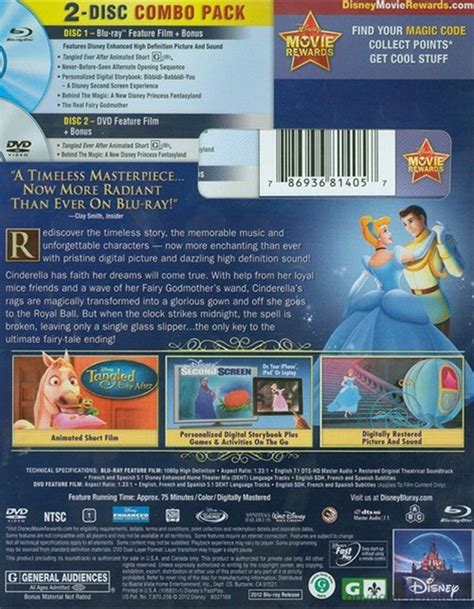 cinderella diamond edition blu ray dvd combo blu ray 1950 dvd empire