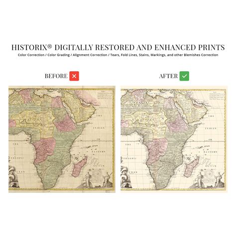 Buy Historix Vintage 1725 Africa Map 18x24 Inch Vintage Map Of Africa