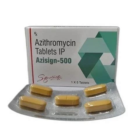 Azisign Azithromycin Tablet 500 Mg At Rs 119 Box In Ambala ID