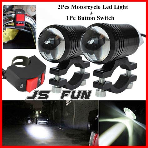 2pcs mini driving light fog light motorcycle bright motorcycle fog lights led headlight driving
