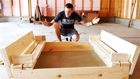 Diy Sandbox With Folding Seats Velcromag