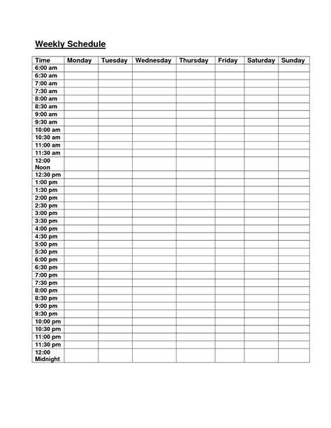 How To Monday Friday 9 5 Schedule Get Your Calendar Printable