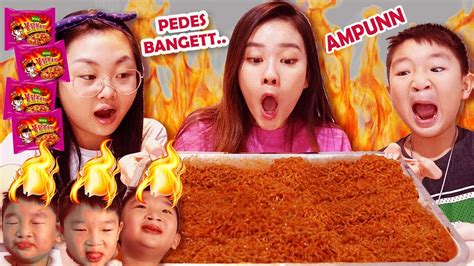 Extreme Challenge Mukbang Samyang 4x Spicy Sama Bocah 7 Tahun Youtube