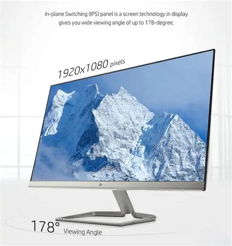 Hp 27fw With Audio 27 Inch Display Full Hd Hdmi And Vga Ports Frameless