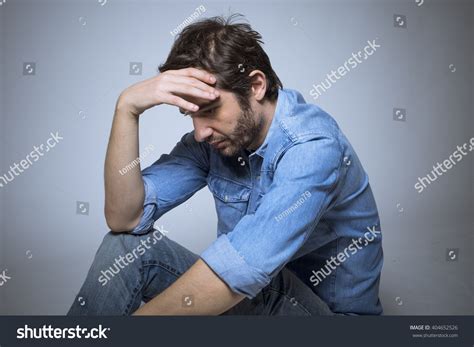 Depressed Man Studio Shot Stock Photo 404652526 Shutterstock