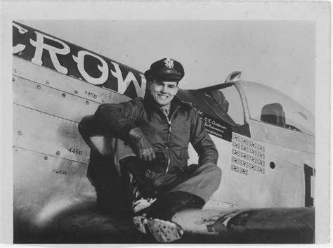 Wwii Triple Ace Clarence E Bud Anderson On The Wing Of His P 51d Old
