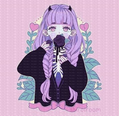 Pastel Goth Yume Kawaii Waifu Aesthetic Anime Girl Sticker Lupon Gov Ph