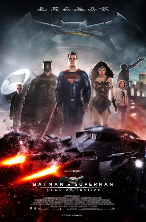 Batman V Superman 2016 Theatrical Poster By Camw1n On Deviantart