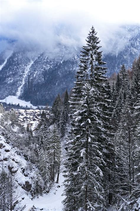Winter Landscape In Mittenwald Bavarian Alps Stock Image Image Of