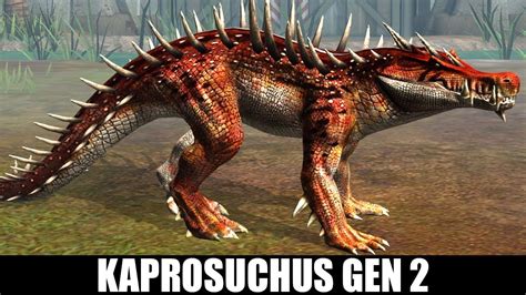 Kaprosuchus Gen Max Level Jurassic World The Game Youtube
