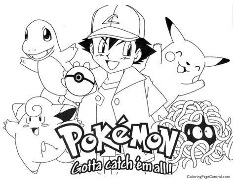 A map about pokemon go. Pokemon Coloring Page 01 | Coloring Page Central