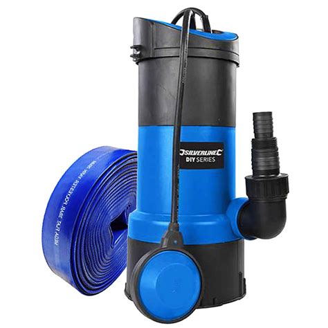 Submersible Water Pump 250w And 5 Metre Lay Flat Hose Castle Hot Tubs