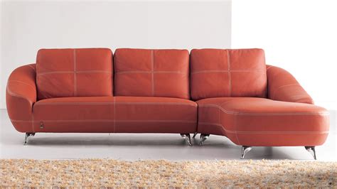C.italian leather enjoys outstanding characteristics than others don't have. Lucy Sectional Set - Orange