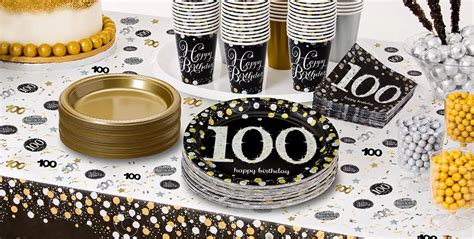 Sparkling Celebration 100th Birthday Party Supplies Party City