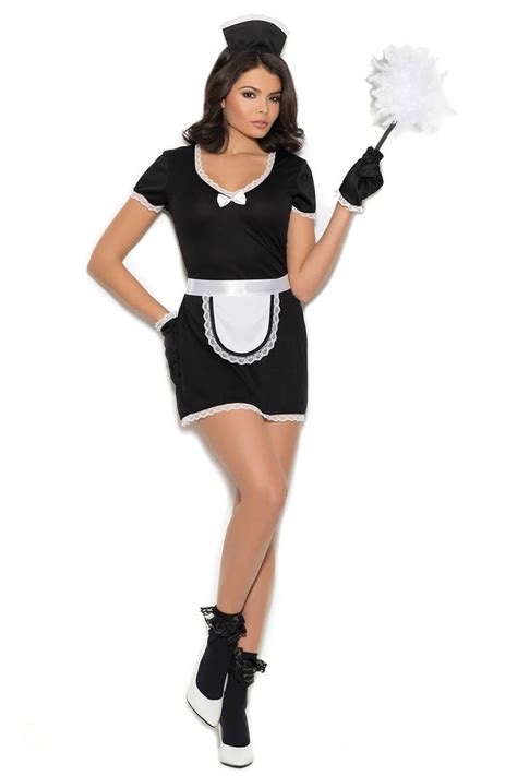 Plus Size Flirty French Maid Costume Foxy Lingerie