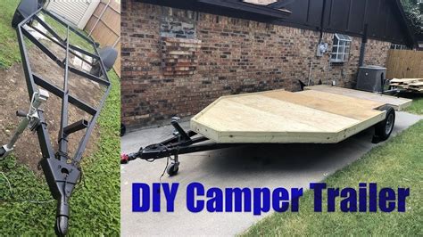 How To Build A Diy Camper Trailer The Deck In 2020 Camping Trailer