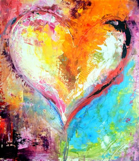 Contemporary Christian Art Paintings Heart Paintings