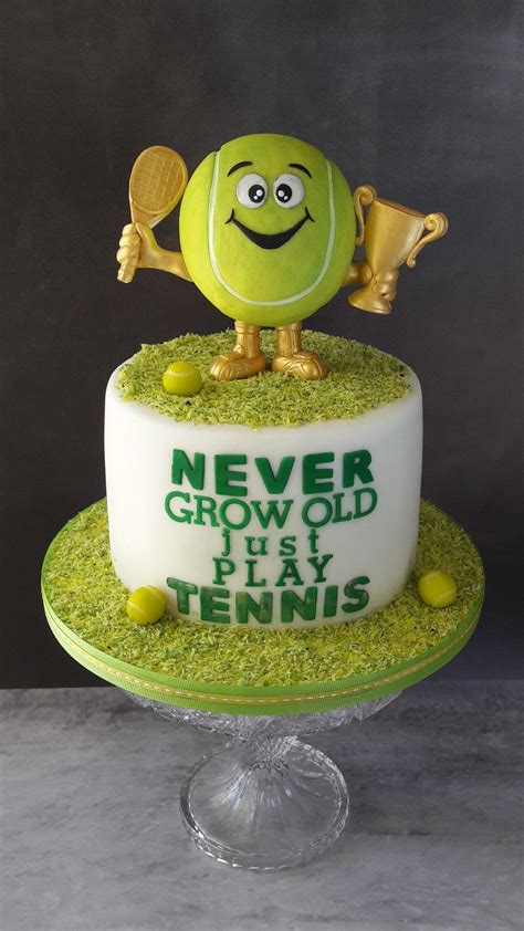 Tennis Ball Cake The Most Adorable Tennis Trophy Tennis Cake Tennis Birthday Party Tennis