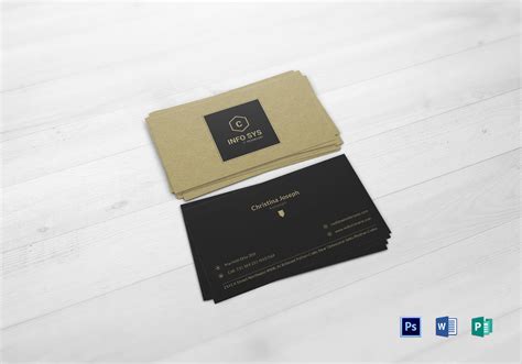 Use your own images, or choose from a selection of free business card designs and personalise. Accountant Business Card Design Template in PSD, Word, Publisher